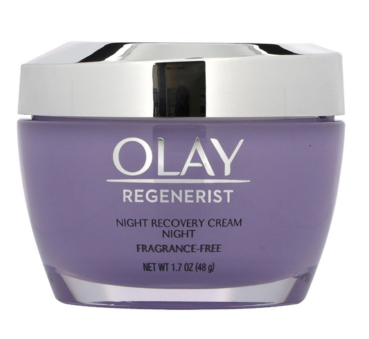 Olay Regenerist Night Recovery Cream Face Moisturizer - Fragrance Free - Suitable for Combination Skin - 1.7 Oz