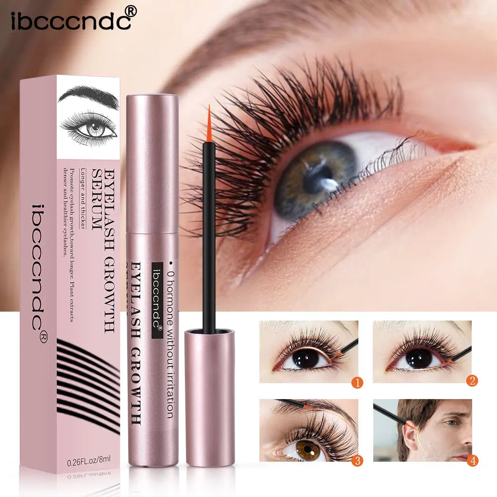 8ml Eyelash Growth Serum for Longer, Fuller, and Thicker Lashes - Liquid Eyelashes Enhancer for Lifting Makeup - Cosmetic Product