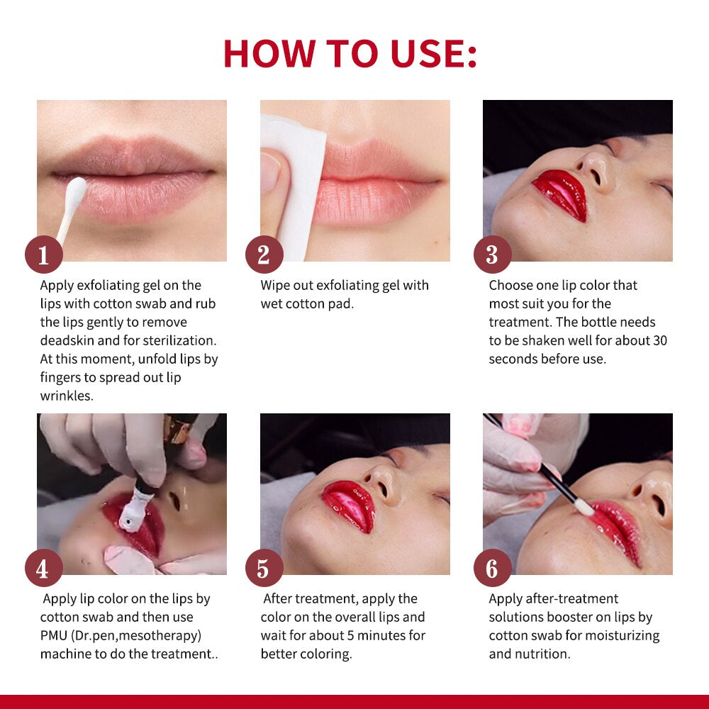 Professional Lip Serum Kit for Long-Lasting Moisturization and Vibrant Lip Color Enhancement