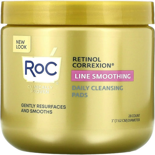 ROC Retinol Correxion Line Smoothing Daily Cleansing Pads - Pack of 2 - 28 Each