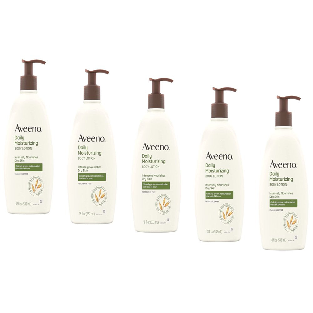 Aveeno Daily Moisturizing Body Lotions - Pack of 5