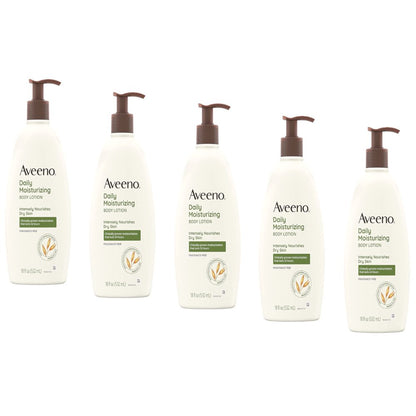 Aveeno Daily Moisturizing Body Lotions - Pack of 5