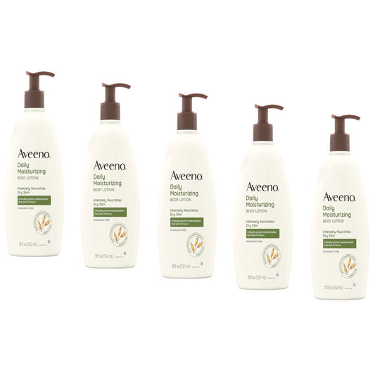 Aveeno Daily Moisturizing Body Lotions - Pack of 5