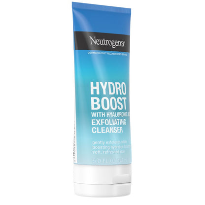 Hydro Boost Facial Cleanser with Gentle Exfoliating Face Scrub, 5 Oz