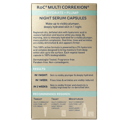 ROC Multi-Correxion Hydrate + Plump Night Serum Capsules
