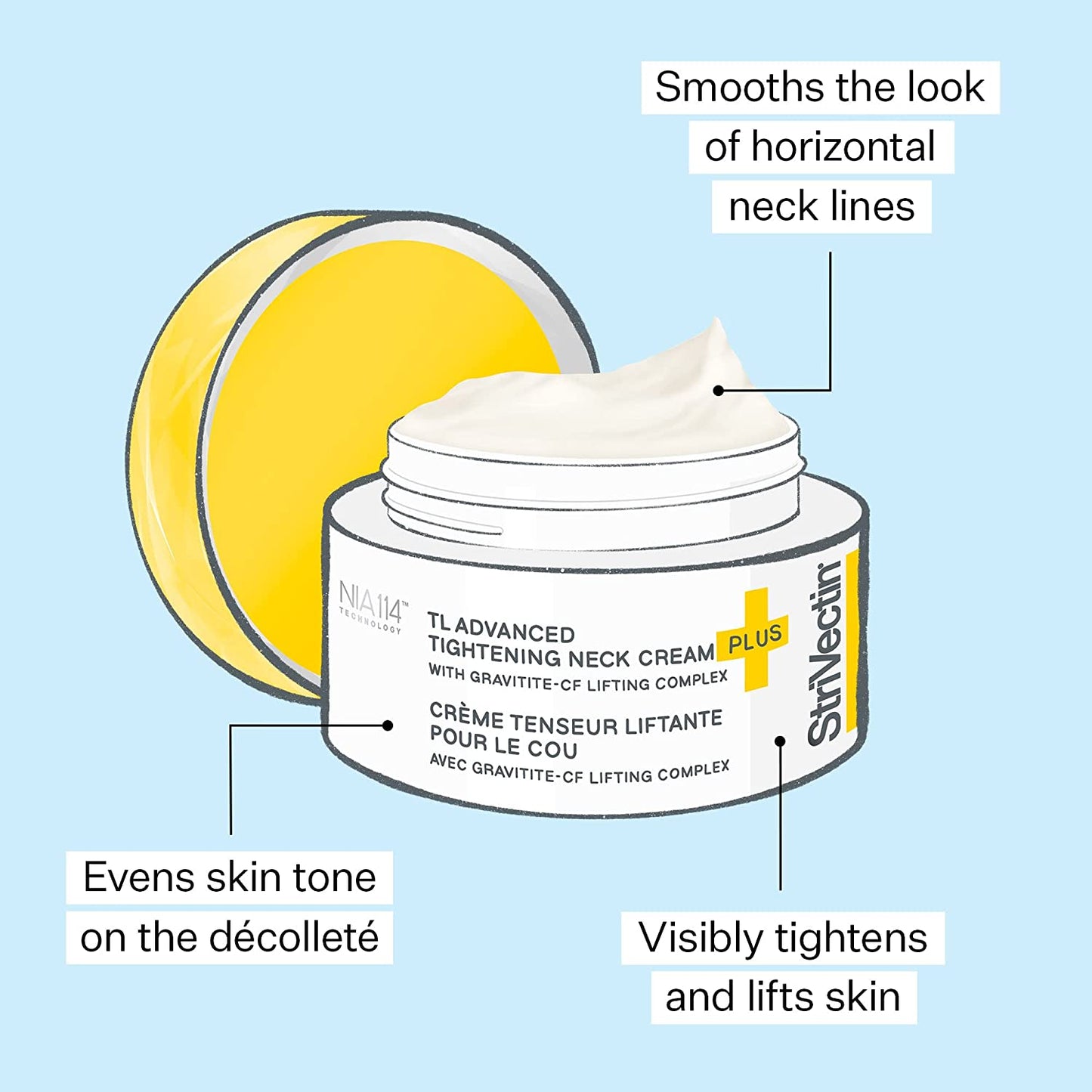 Advanced Neck Cream with Alpha-3 Peptides™ for Neck & Décolleté, Enhances Firmness and Lift, Minimizes Wrinkles & Fine Lines, Improves Skin Texture & Appearance, for Silky and Youthful Skin