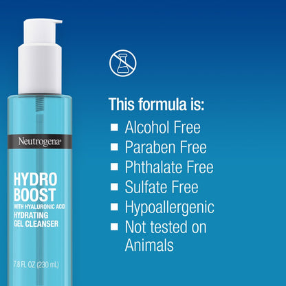 Neutrogena Hydro Boost Hydrating Hyaluronic Acid Gel Facial Cleanserc