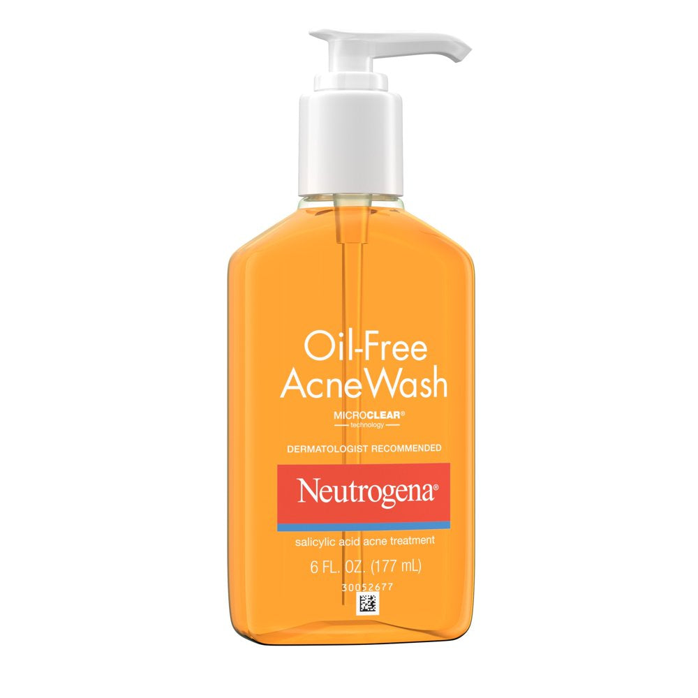 Professional Title: 6 Fl. Oz Oil-Free Face Wash with Salicylic Acid for Acne Treatment