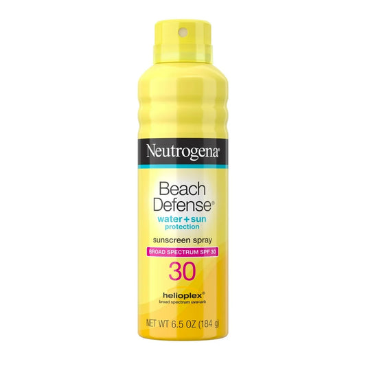 Professional title: ```Sunscreen Body Spray for Beach Defense, SPF 30, 6.5 Oz```