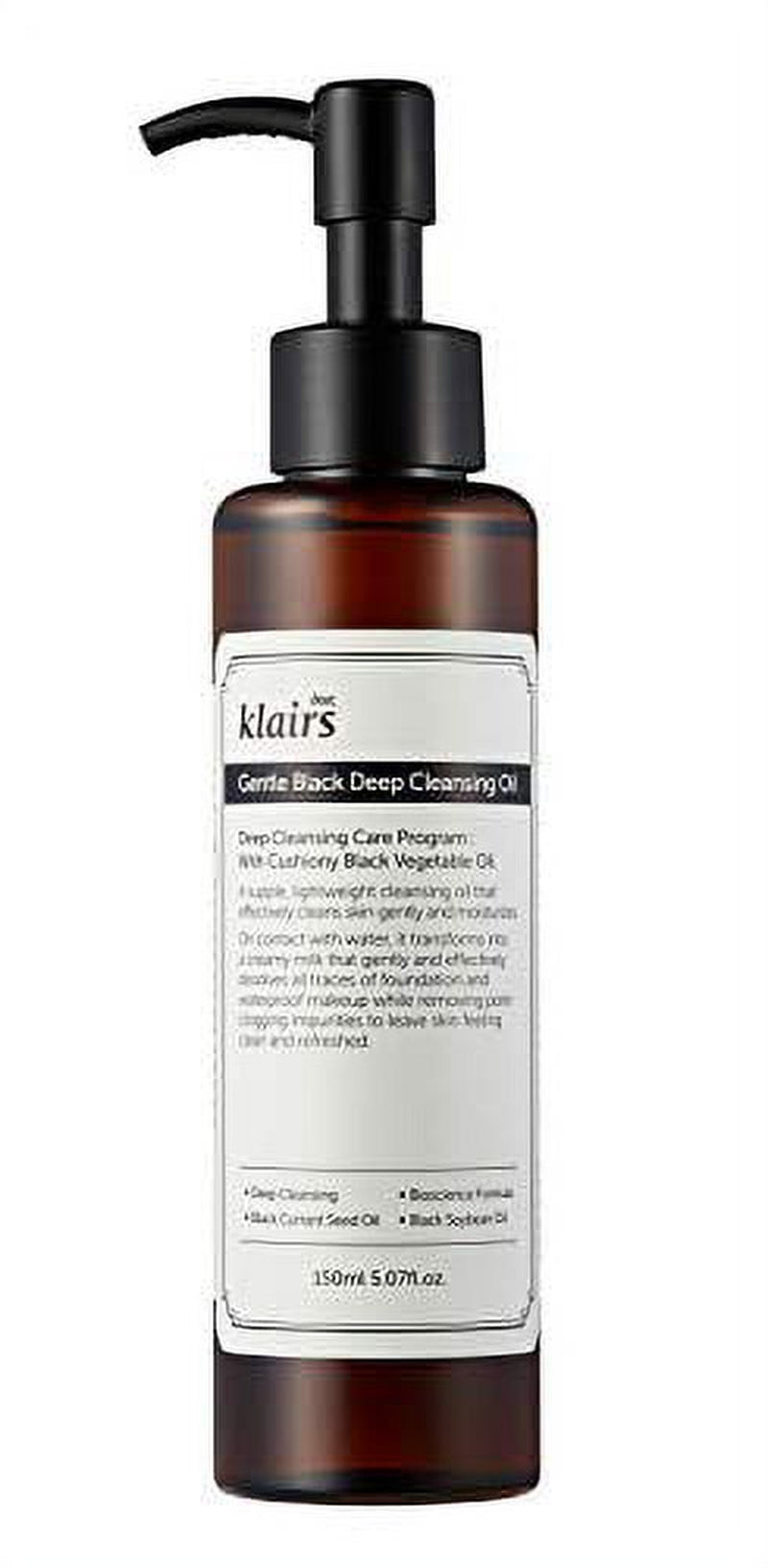 Klairs Gentle Black Deep Cleansing Oil