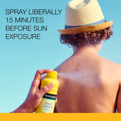 Professional title: ```Sunscreen Body Spray for Beach Defense, SPF 30, 6.5 Oz```