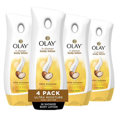 Olay Ultra Moisture In-Shower Body Lotion - Pack of 4