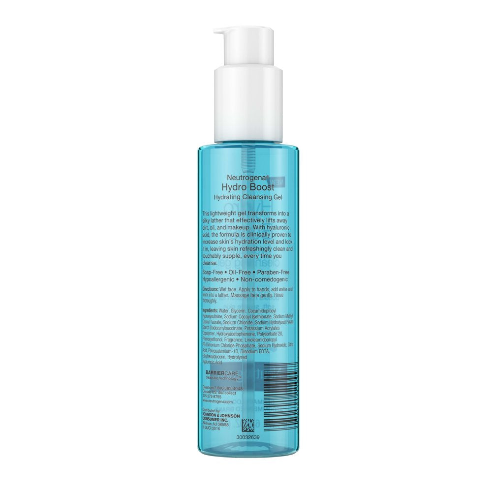 Professional title: Hydro Boost Hydrating Hyaluronic Acid Cleansing Gel - 6 Oz