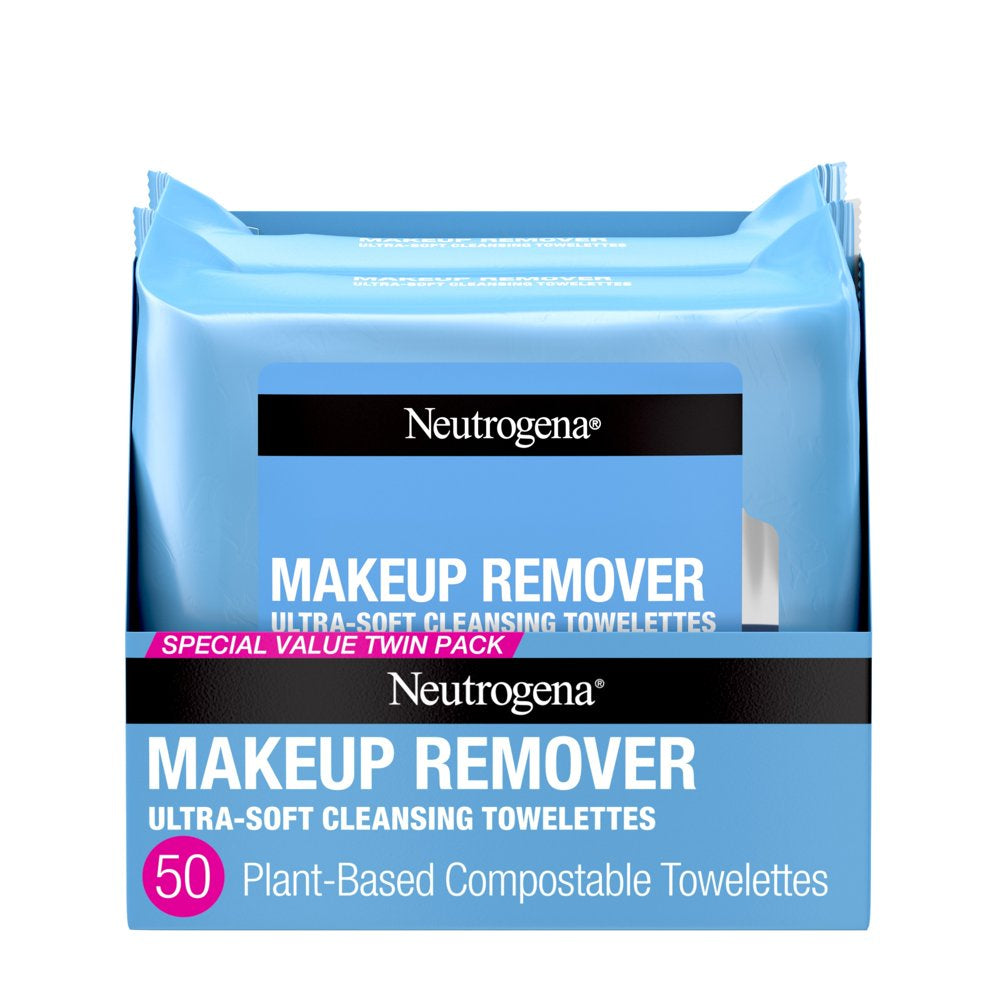 Professional Product Title: Dual Pack of 25 Makeup Remover Wipes and Face Cleansing Towelettes