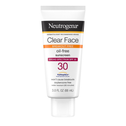 Neutrogena Clear Face Oil-Free Sunscreen - SPF 30