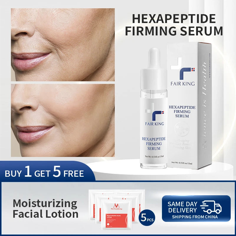 Advanced Peptide Collagen Face Serum: Whitening Cream for Facial Skin Care, Anti-Aging Moisturizer with Retinol
