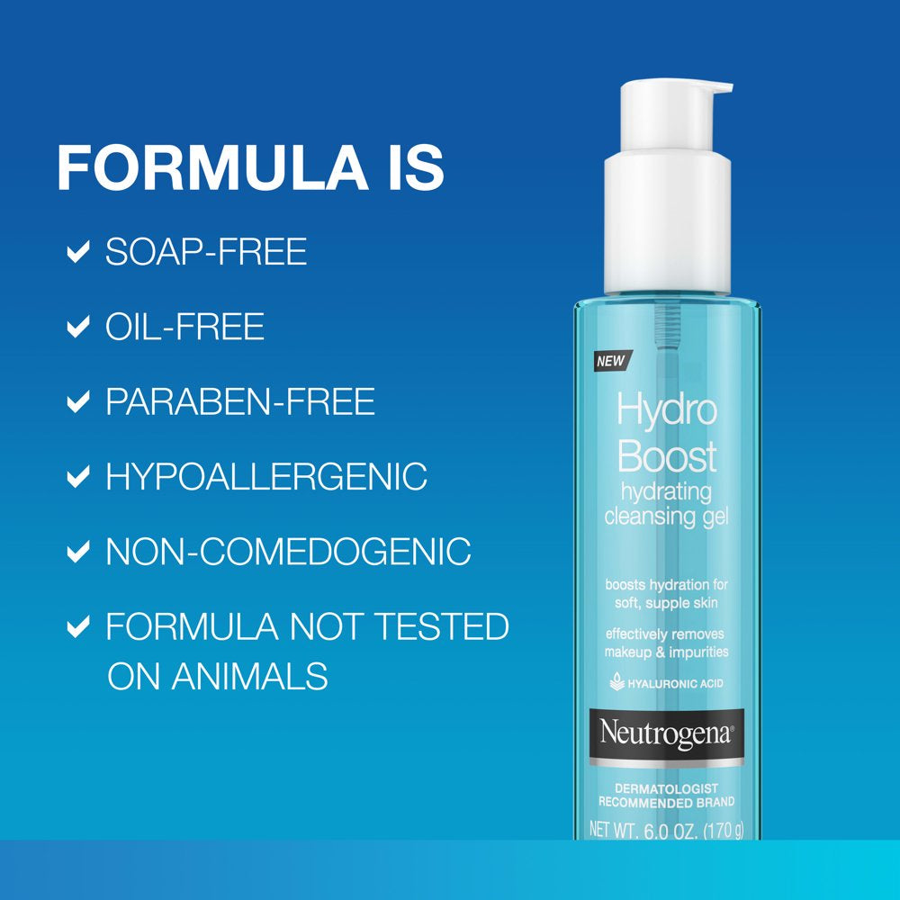 Professional title: Hydro Boost Hydrating Hyaluronic Acid Cleansing Gel - 6 Oz