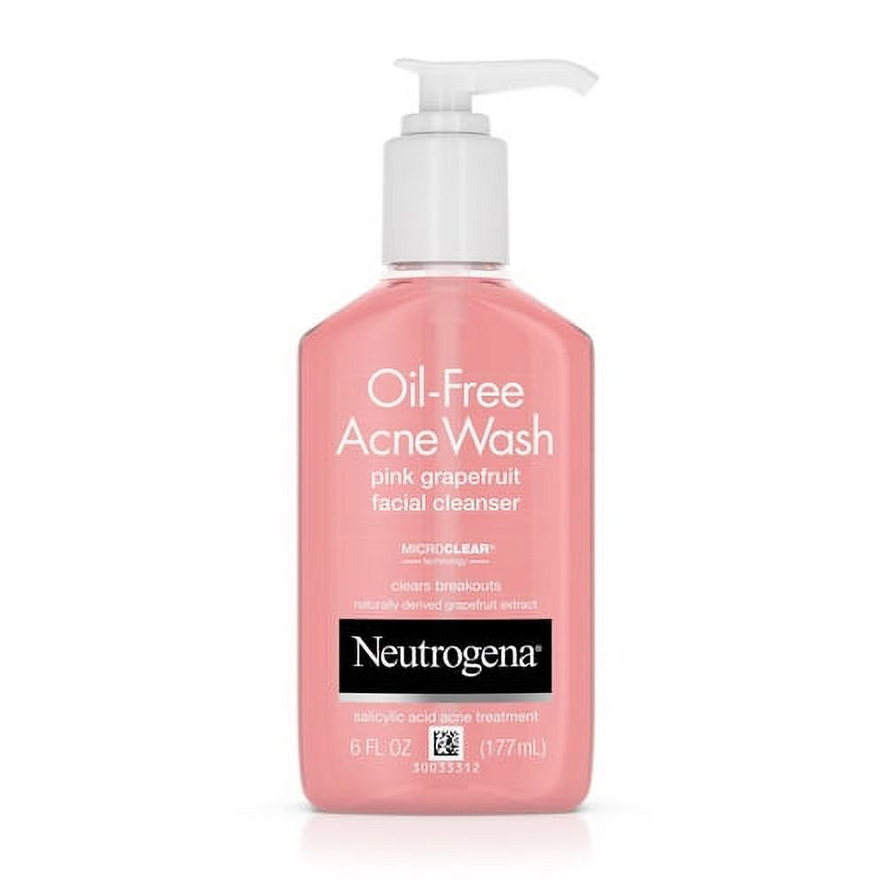 Neutrogena Oil-Free Acne Wash Facial Cleanser - Pink Grapefruit