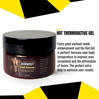 Professional Product Title: Thermogenic Sweat Enhancing Cream for Fat Burning and Abdominal Muscle Development - Advanced Slimming Formula for Men and Women - 100G