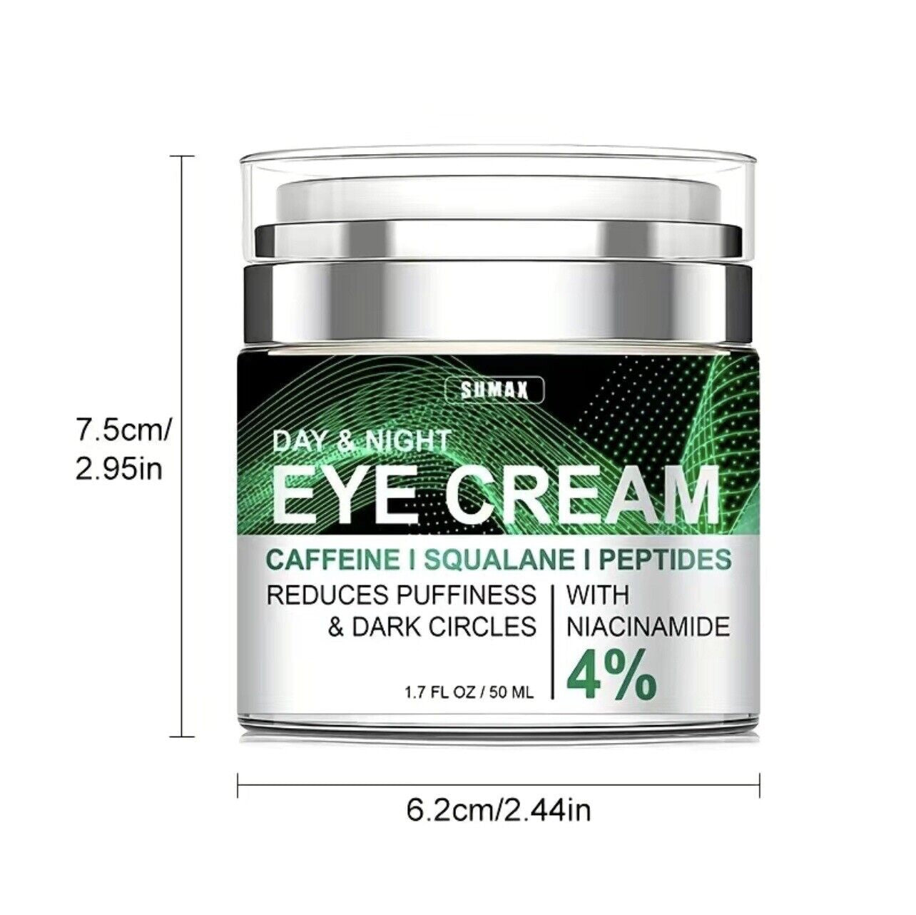 Advanced Day and Night Eye Cream for Treating Dark Circles, Puffiness, and Under Eye Bags