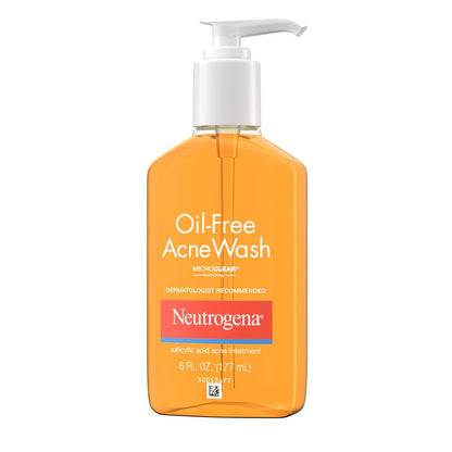 Professional Title: 6 Fl. Oz Oil-Free Face Wash with Salicylic Acid for Acne Treatment