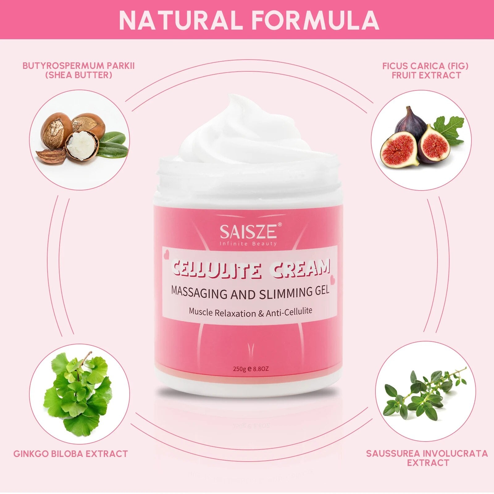 Effective 250G Fat Burning Cream: Advanced Anti-Cellulite Formula for Full Body Slimming, Weight Loss, and Hot Massage Leg Body Massaging