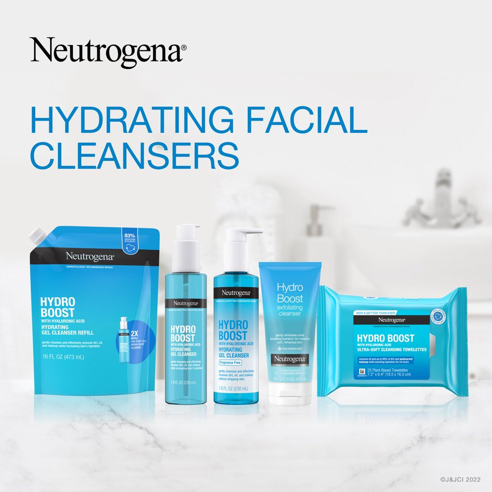 Neutrogena Hydro Boost Hydrating Hyaluronic Acid Gel Facial Cleanserc