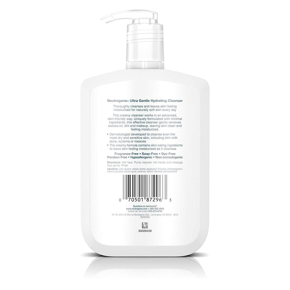 Neutrogena Ultra Gentle Hydrating Cleanser for Sensitive Skin