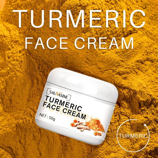 Advanced Turmeric Face Cream for Acne Treatment, Dark Spot Removal, and Moisturizing - Enhances Brightness and Whitens Skin - Promotes Health and Beauty Care for Dark Skin