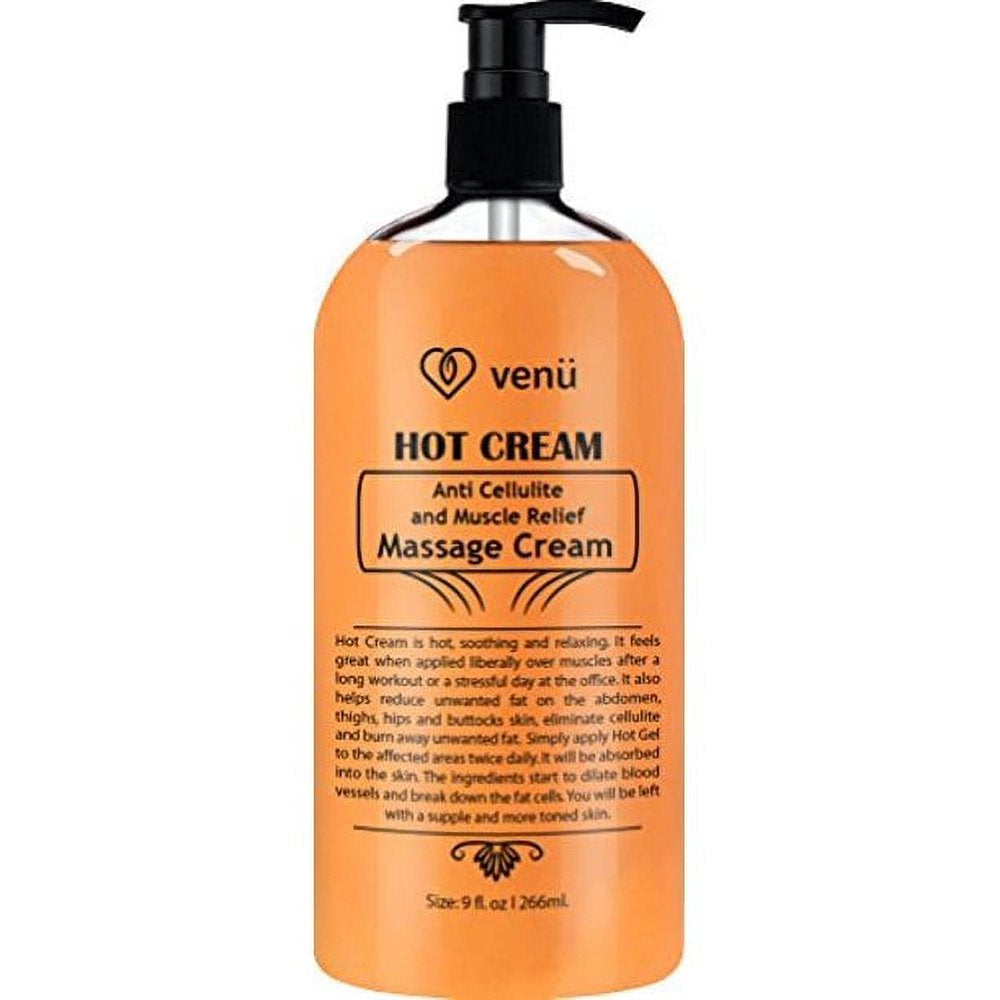 Professional Product Title: Professional Grade Hot Cream for Cellulite Reduction, Muscle Relief, and Skin Firming - 4OZ