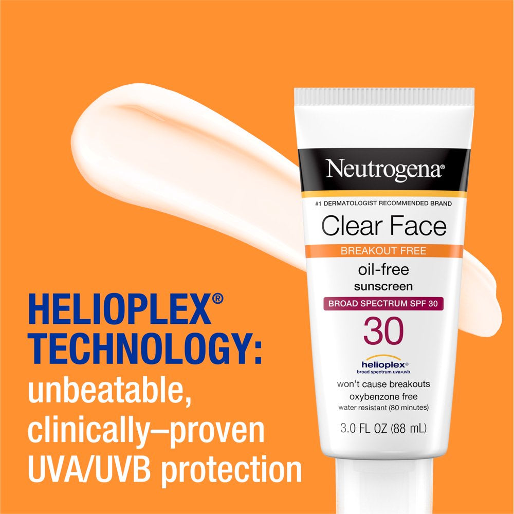 Neutrogena Clear Face Oil-Free Sunscreen - SPF 30