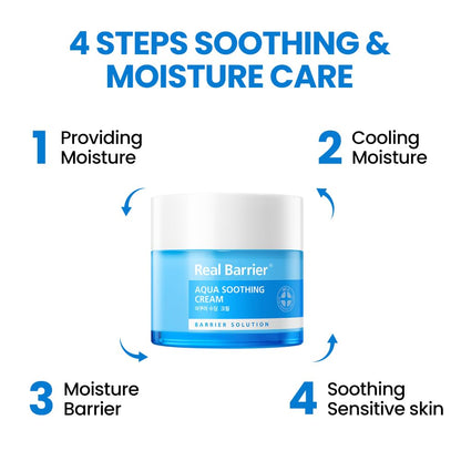 Professional Title: Soothing Hyaluronic Acid Facial Cream - Redness Relief and Moisturizer for Sensitive and Dry Skin - Calming Chamomile Extract - 1.7 Fl.Oz. (50ml) - Korean Skincare