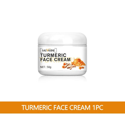 Advanced Turmeric Face Cream for Acne Treatment, Dark Spot Removal, and Moisturizing - Enhances Brightness and Whitens Skin - Promotes Health and Beauty Care for Dark Skin