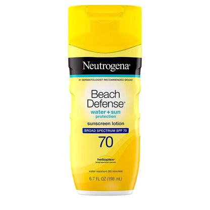 Neutrogena Beach Defense Water Resistant Sunscreen Lotion  with Broad Spectrum SPF 70