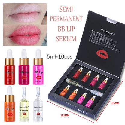 Professional Lip Serum Kit for Long-Lasting Moisturization and Vibrant Lip Color Enhancement